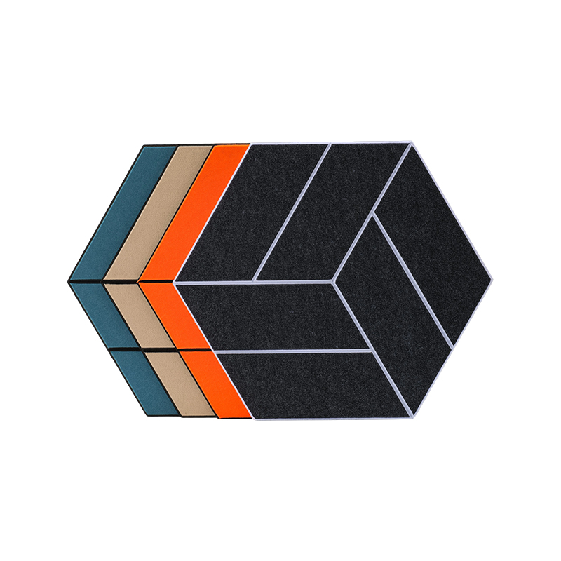 Panou de absorbție a sunetului din fibră de poliester canelată personalizabil