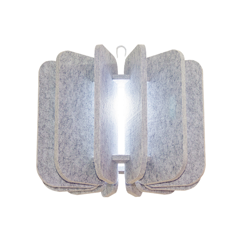 Candelabru de tavan cu absorbție a sunetului, ecologic și potrivit pentru decorarea camerei. Candelabru de tavan cu absorbție a sunetului, ecologic și potrivit pentru decorarea camerei.