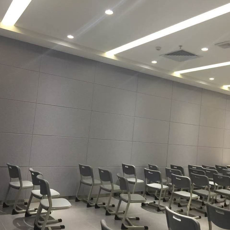 Placă de absorbție a sunetului din fibră de poliester canelată rezistentă la foc, pentru tratament acustic cinema/KTV