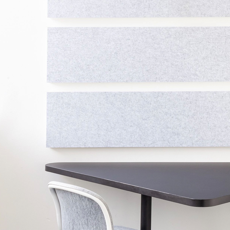 Panou de absorbție a sunetului din fibră de poliester canelată personalizabil Panou de absorbție a sunetului din fibră de poliester canelată personalizabil