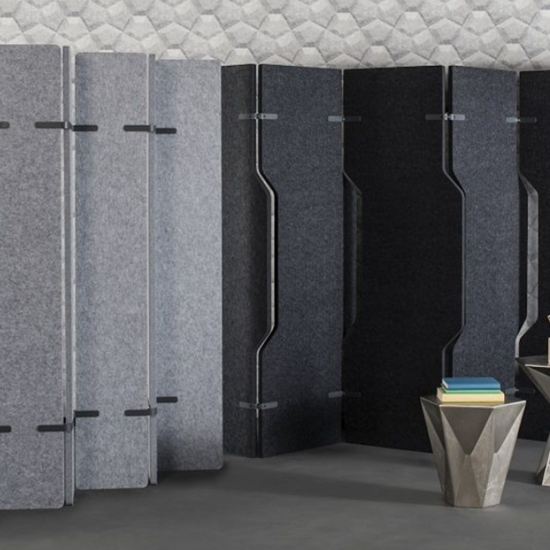 Despărțitori de birou, ecologice de înaltă calitate, despărțitori mobile în formă de frunză, absorbție ridicată a sunetului, design modern personalizabil