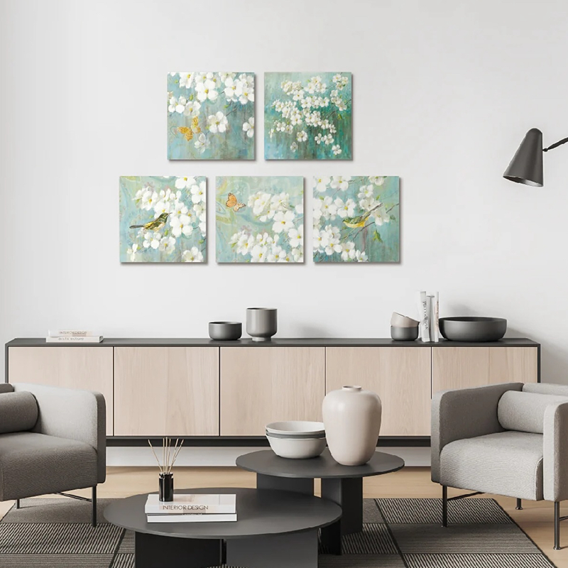 Fotografii murale cu panouri acustice cu transfer termic în stil modern - HD, absorbante de sunet, pentru dormitor/sufragerie