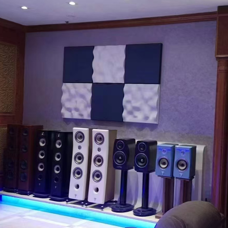 Panou modern cu difuzor de sunet acustic colorat 3D Design decorativ de perete de tavan pentru aplicație în hol Design grafic disponibil