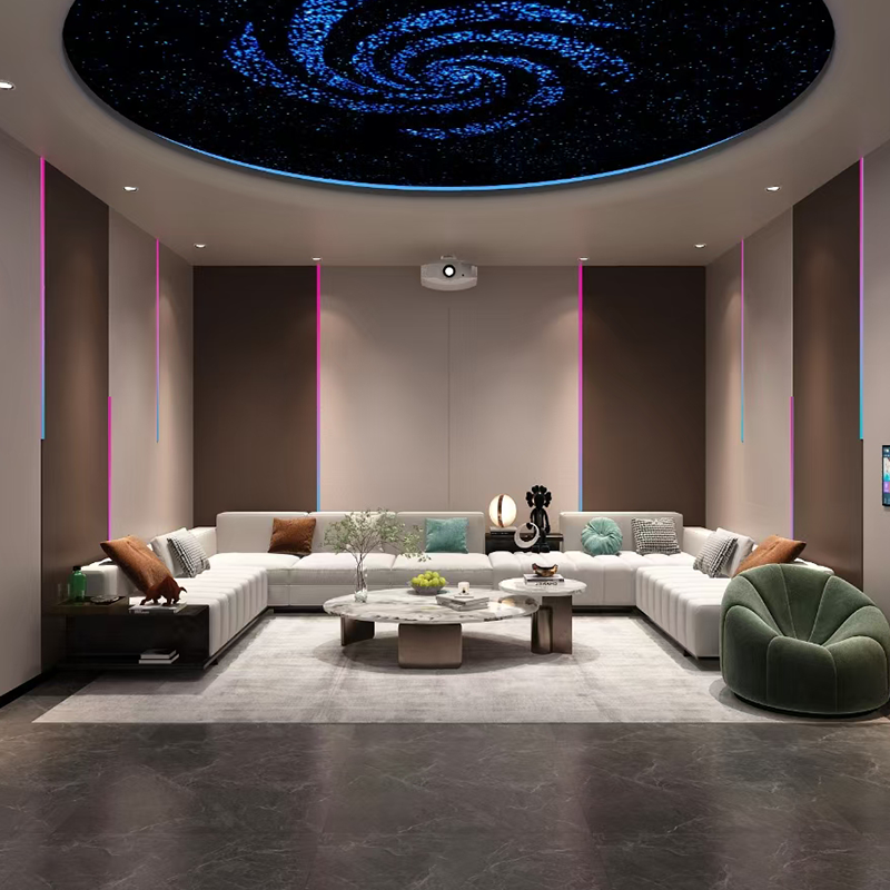 Home Theater personalizabil - Modern, fonoabsorbant, direct din fabrică pentru camere de zi/dormitoare