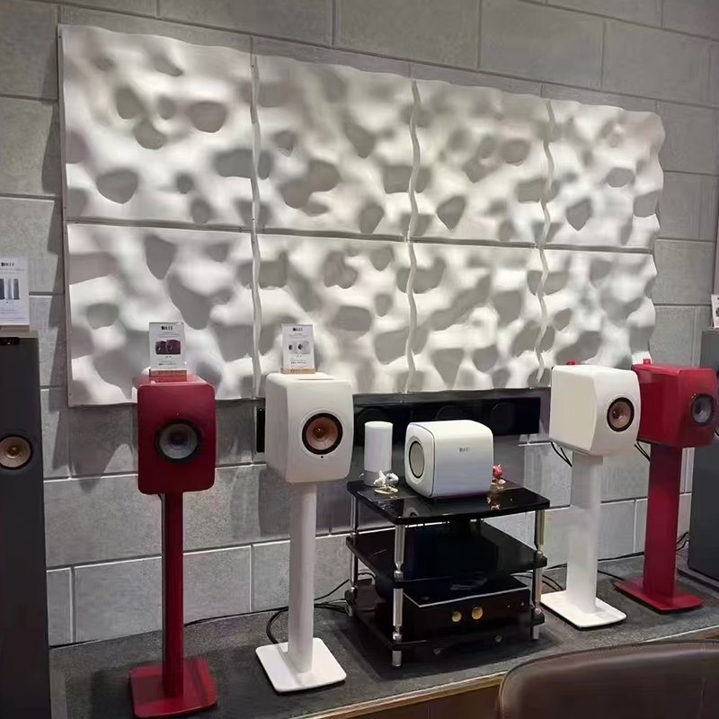 Panou modern cu difuzor de sunet acustic colorat 3D Design decorativ de perete de tavan pentru aplicație în hol Design grafic disponibil